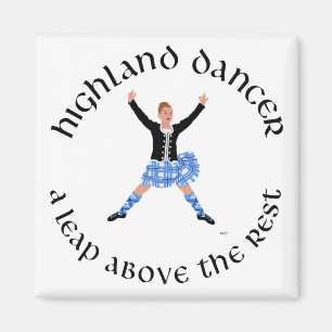 Highland Tänzer - ein Sprung über den Rest Magnet