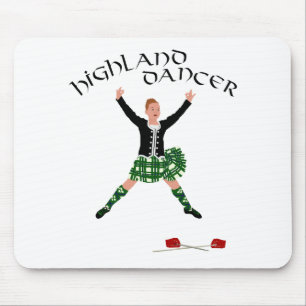 Highland Tänzer Ghillie Callum Schwert-Tanz Mousepad