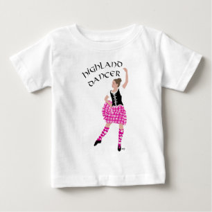 Highland Tänzerin Rosa Baby T-shirt