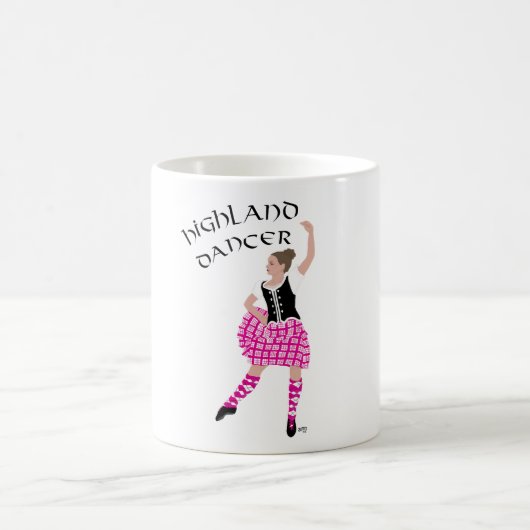 Highland Tänzerin Rosa Kaffeetasse (Mittel)