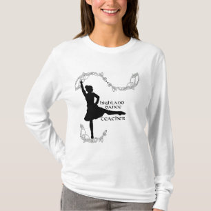 Highland-Tanzlehrer - Schwarze Silhouette T-Shirt