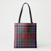 Highland Tartan - Rustic Red & Green Plaid Tasche (Vorderseite)
