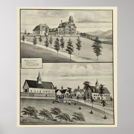 Highland View, Claremont, NH Poster (Vorne)