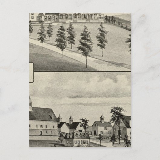 Highland View, Claremont, NH Postkarte (Vorderseite)