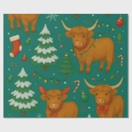 Highland YuleTide Lights Collection Geschenkpapier