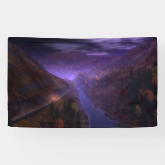 Highland Zuhause Lights-Banner Banner (Horizontal)