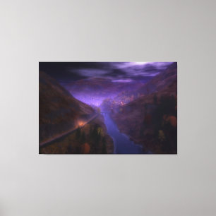 Highland Zuhause Lights Canvas Print Leinwanddruck