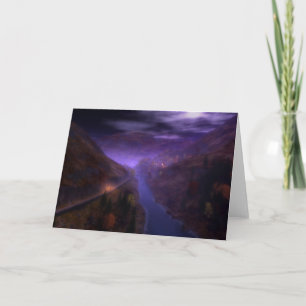 Highland Zuhause Lights Card Karte