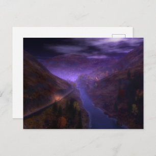 Highland Zuhause Lights Postcard Postkarte