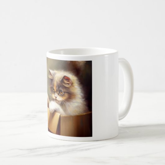 Highlander Cat Kaffeetasse (VorderseiteRechts)