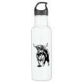 Highlander Cow Edelstahlflasche (Vorderseite)