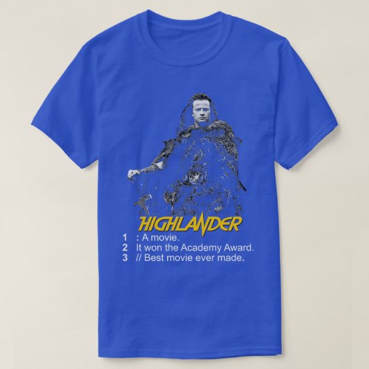 Highlander gibt es nur eine T-Shirt (Design vorne)
