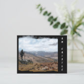Highlander in An Caistel, Schottland Postkarte (Stehend Vorderseite)