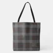 Highlands Dispatch: Personalisierter Tartan-Feldta Tasche (Vorderseite)