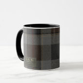 Highlands Dispatch: Personalisiertes Tartan-Feld Tasse (Vorderseite Links)
