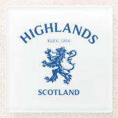 HIGHLANDS GLASUNTERSETZER (Vorderseite)