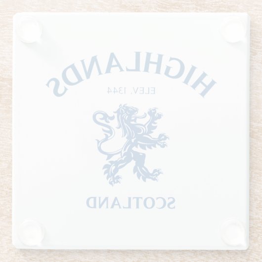 HIGHLANDS GLASUNTERSETZER (Rückseite)