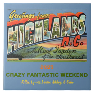 Highlands North Carolina Memory Fliese