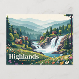 Highlands, North Carolina USA Postkarte