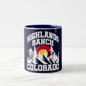 Highlands Ranch, Colorado Zweifarbige Tasse (Mittel)
