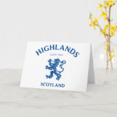 HIGHLANDS Schottland Karte (Gelbe Blume)