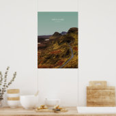Highlands, Schottland-Reise-Illustration Poster (Küche)
