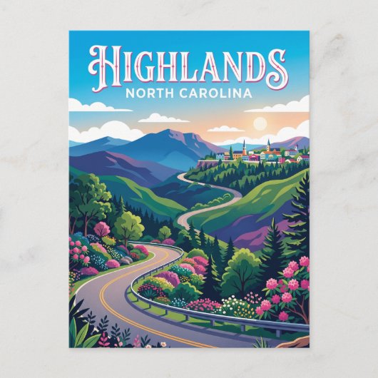 Highlands USA Postkarte (Vorderseite)