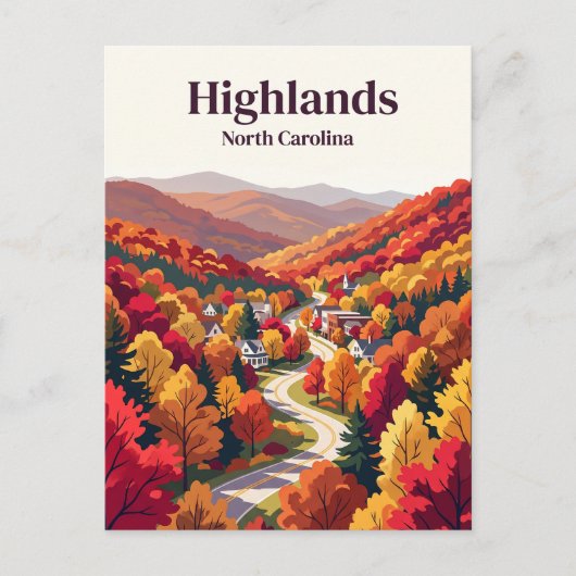Highlands USA Postkarte (Vorderseite)