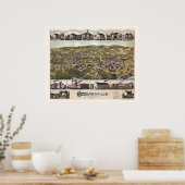 Highlandville, MA Panoramic Map - 1887 Poster (Küche)