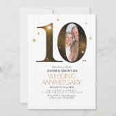 Highlights 10. Hochzeitstag Foto ID1165 Einladung (Vorderseite)