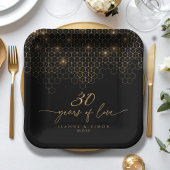 Highlights Gold 30 Jahre Jubiläum ID1165 Pappteller