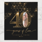 Highlights Gold 40 Jahre Foto ID1165 Weinetikett (Einzelnes Label)