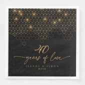 Highlights Gold 40 Jahre Jubiläum ID1165 Serviette (Vorderseite)