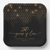 Highlights Gold 50 Jahre Jubiläum ID1165 Pappteller (Vorderseite)