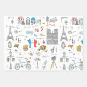 Highlights von Paris Geschenkpapier Set (Vorderseite 2)