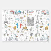 Highlights von Paris Geschenkpapier Set (Vorderseite)