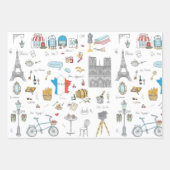 Highlights von Paris Geschenkpapier Set (Vorderseite 3)