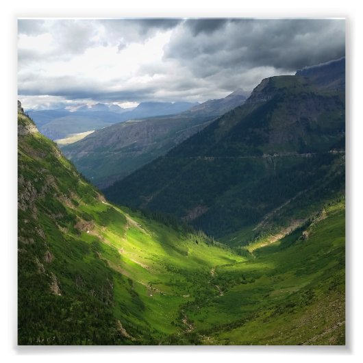 Highline Trail Glacier Nationalpark Montana Fotodruck (Vorne)