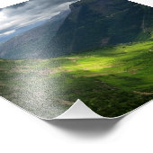 Highline Trail Glacier Nationalpark Montana Fotodruck (Ecke)