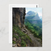 Highline Trail Glacier Nationalpark Montana Postkarte (Vorne/Hinten)