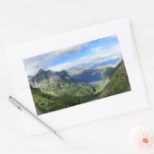 Highline Trail - Glacier Nationalpark Rechteckiger Aufkleber (Umschlag)