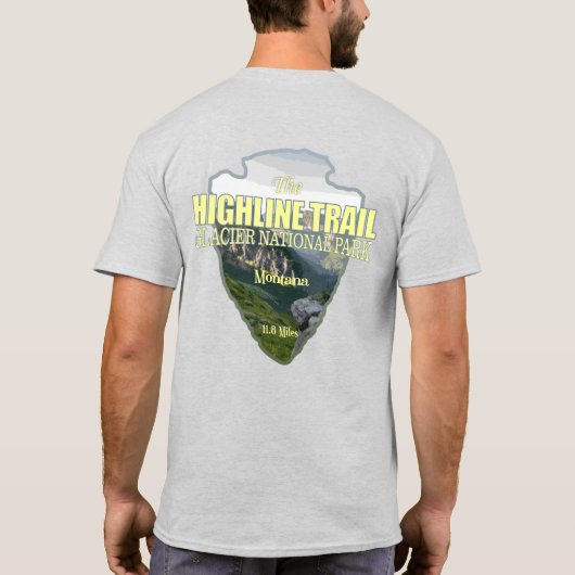 Highline Trail (Pfeilspitzen) T-Shirt (Rückseite)