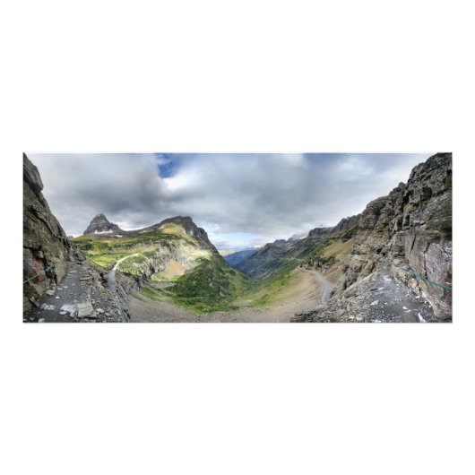 Highline Trail und zur Sun Road - Glacier Fotodruck (Vorne)