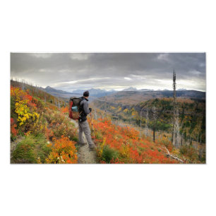 Highline Traunterfall Color - Glacier Nationalpark Fotodruck