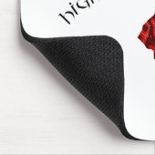 Highlland Dancer in Red Kariert Mousepad (Ecke)