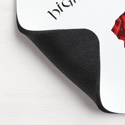Highlland Dancer in Red Kariert Mousepad (Ecke)