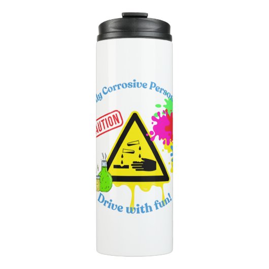 Highly Corrosive Personality Class 8 ADR Trucker Thermosbecher (Vorderseite)