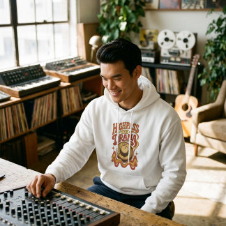 Highpass the Drama – Synth Nerd Hoodie