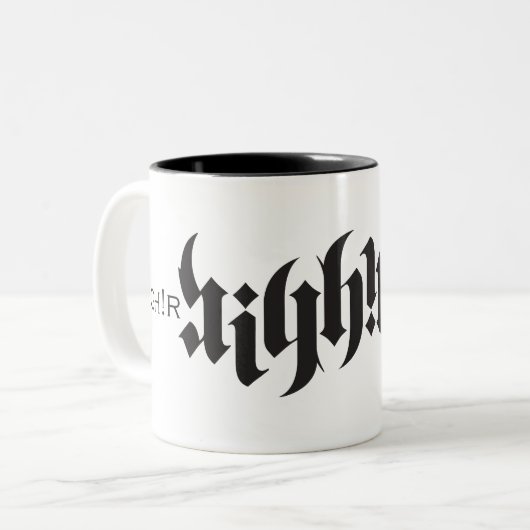 High'r kreative Tasse 11oz (Vorderseite Links)