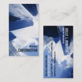 Highrise-Gebäudecityscape-blauer Himmel Visitenkarte (Vorne/Hinten)